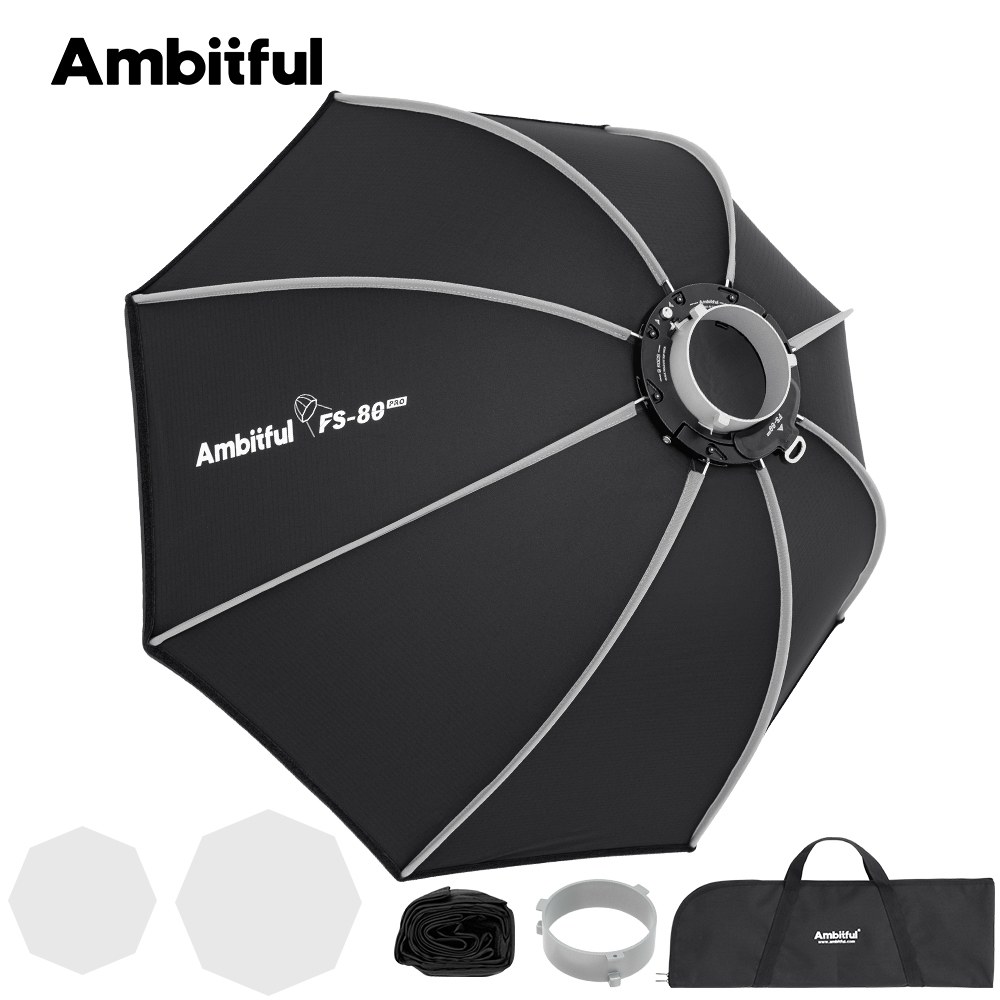 Photography Studio Lighting Set Up - Ambitful FS80PRO Fast Setup Bowens Mount