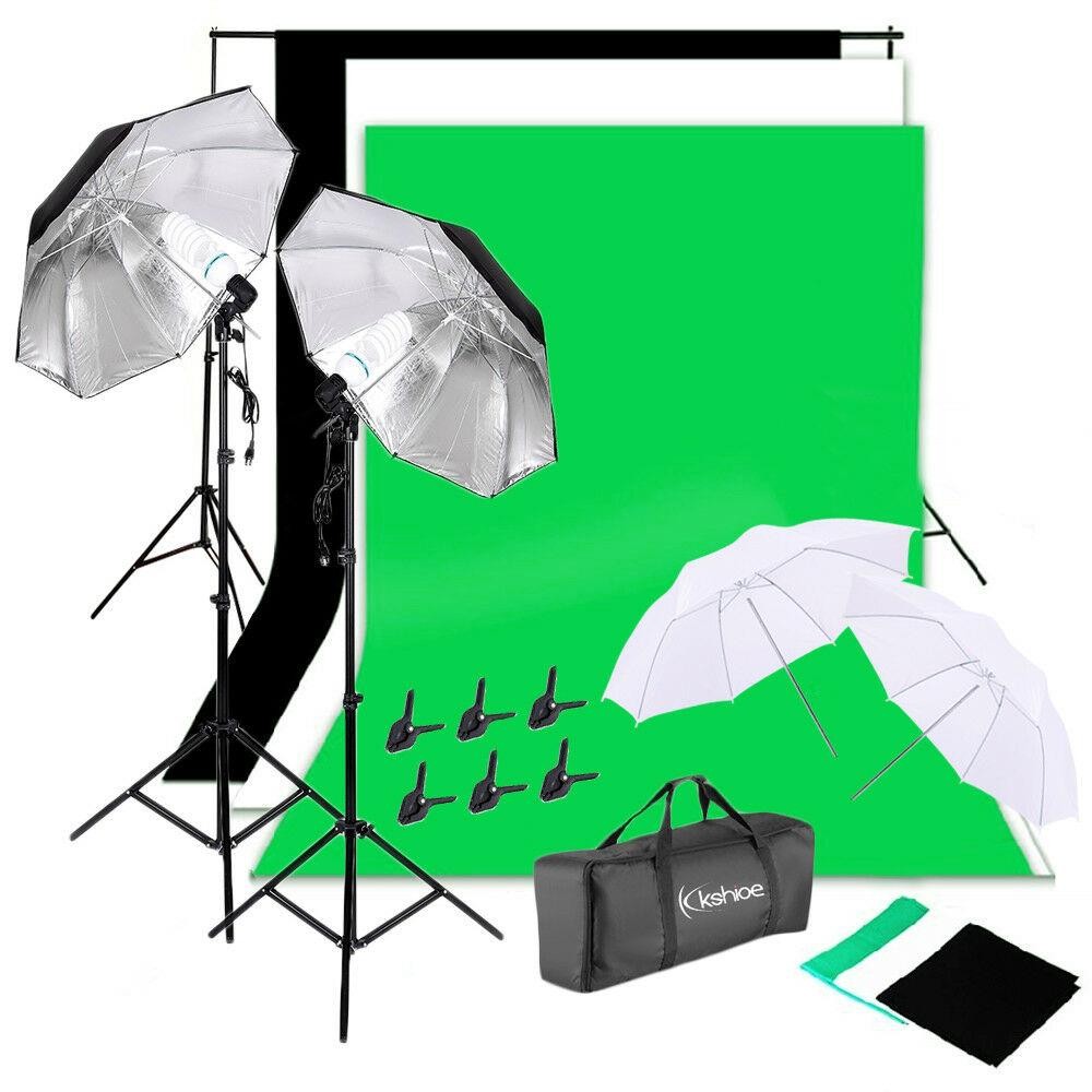 Photography Lighting And Backdrop Kits - Photo Studio Photography Lighting Kit Umbrella