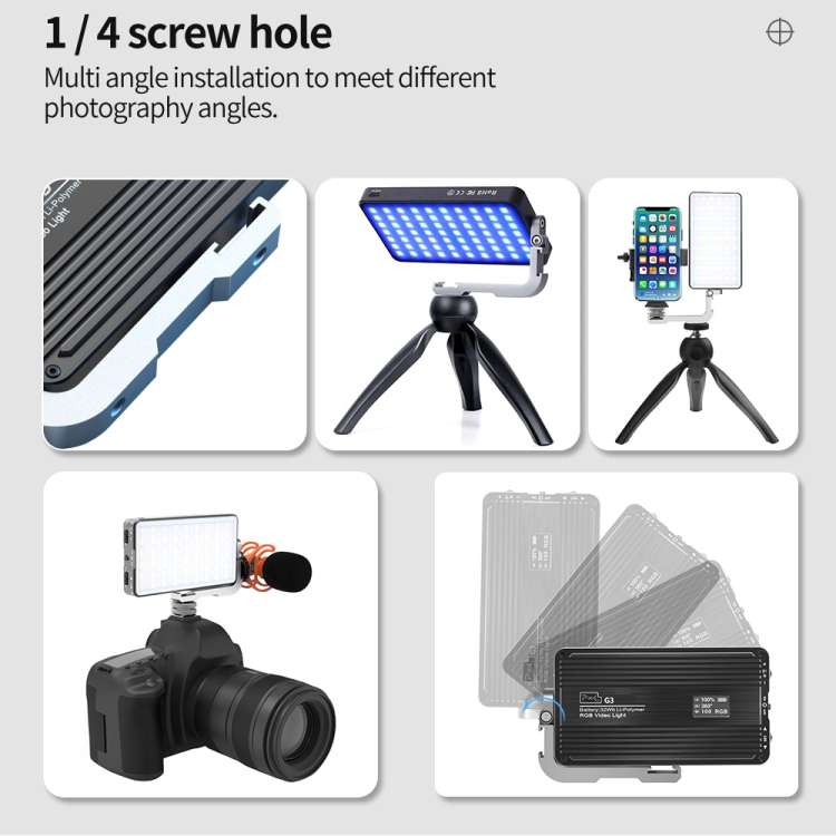 Pixel G3 Flat Panel RGB Fill L - Photography Lighting Handheld recension och pris