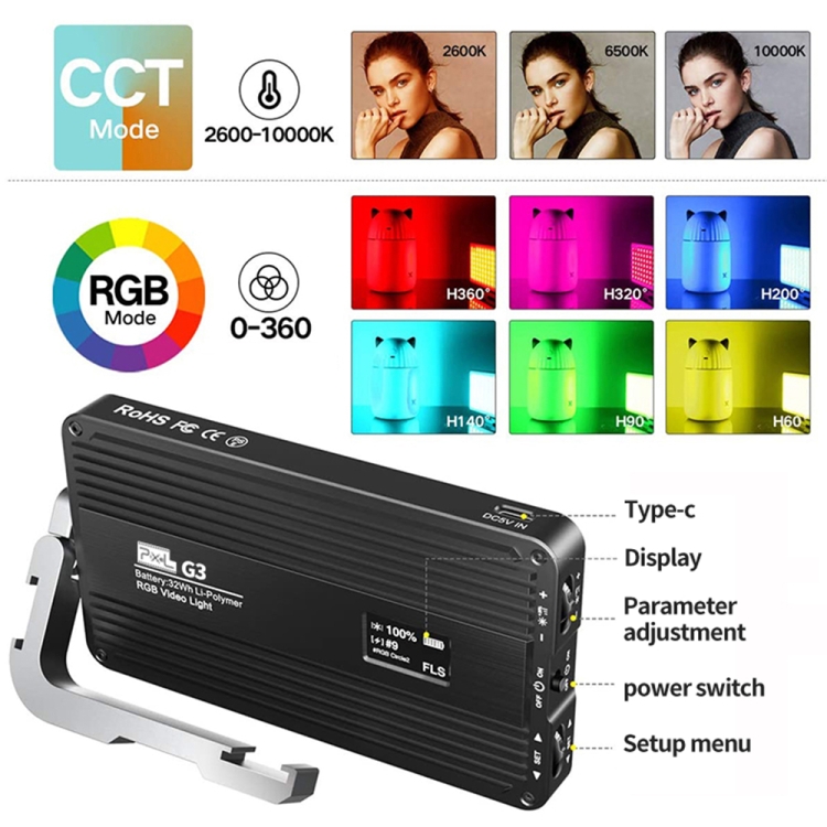 Pixel G3 Flat Panel RGB Fill L - Photography Lighting Handheld recension och pris