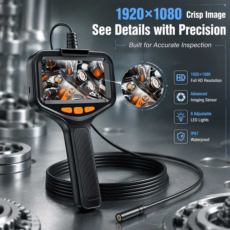 1080P HD Industrial Borescope  - Photography Lighting Patterns recension och pris