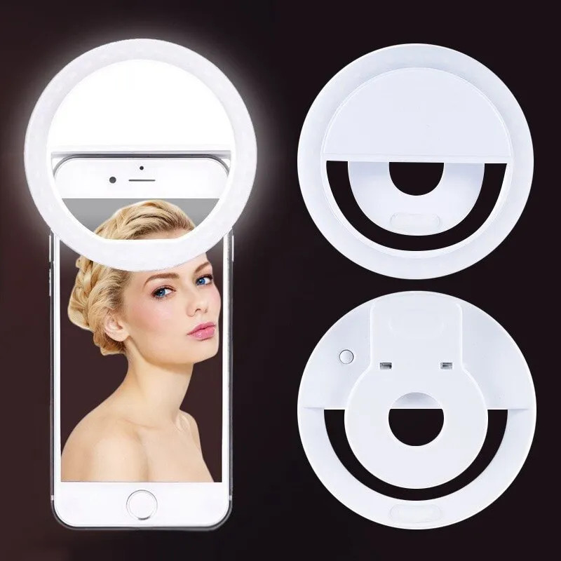 USB Rechargeable LED Selfie Ri - Photography Lighting Patterns recension och pris