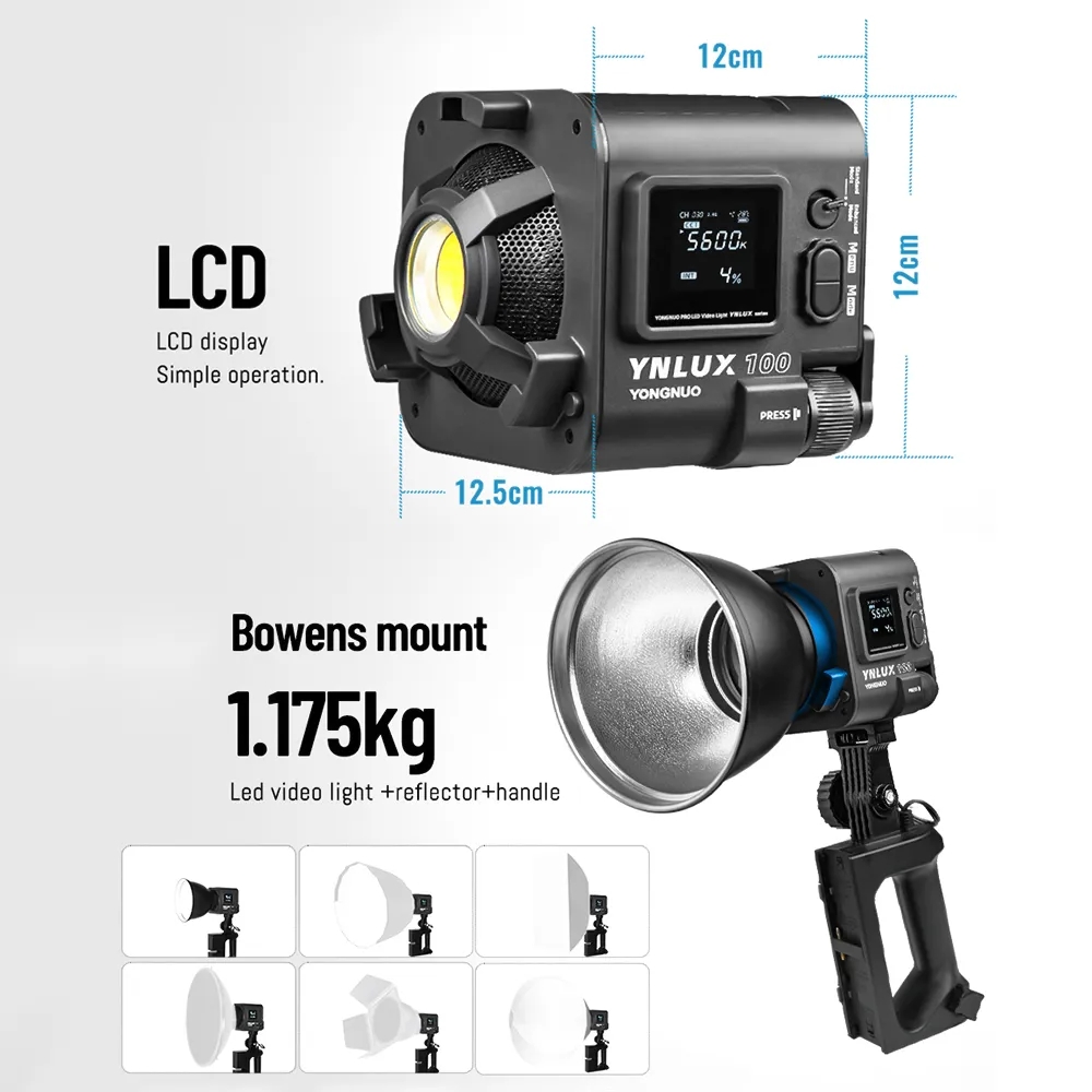 YONGNUO YNLUX100 100W 3200K-56 - Photography Lighting Handheld recension och pris