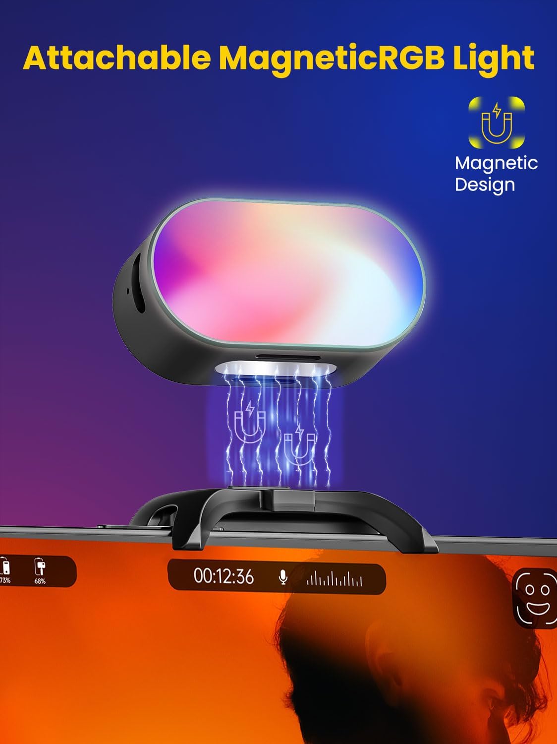 AOCHUAN Mini RGB Magnetic Fill - Photography Lighting Patterns recension och pris