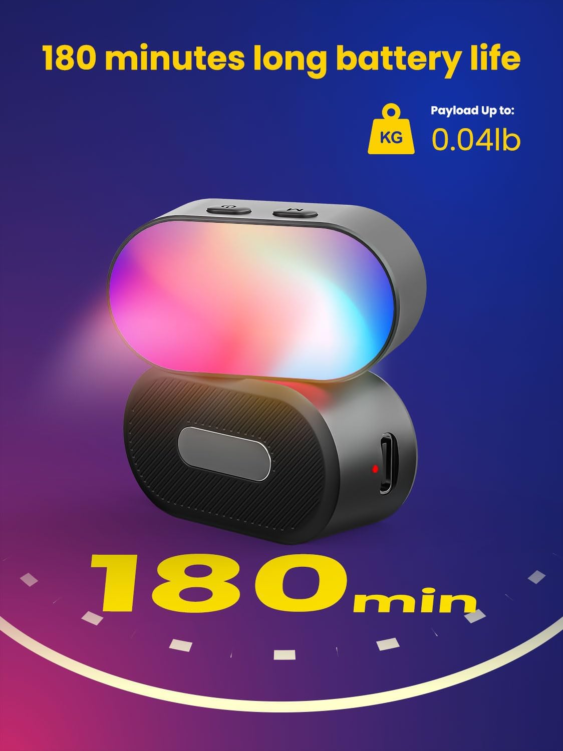 AOCHUAN Mini RGB Magnetic Fill - Photography Lighting Patterns recension och pris