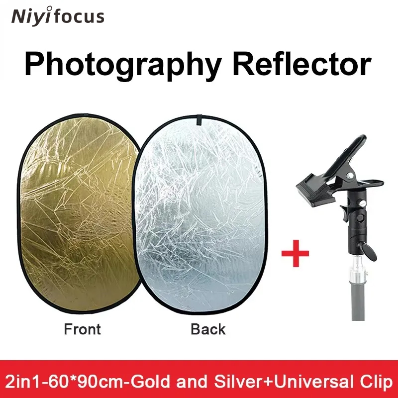2in1 Round Portable Reflector  - Photography Lighting Handheld recension och pris