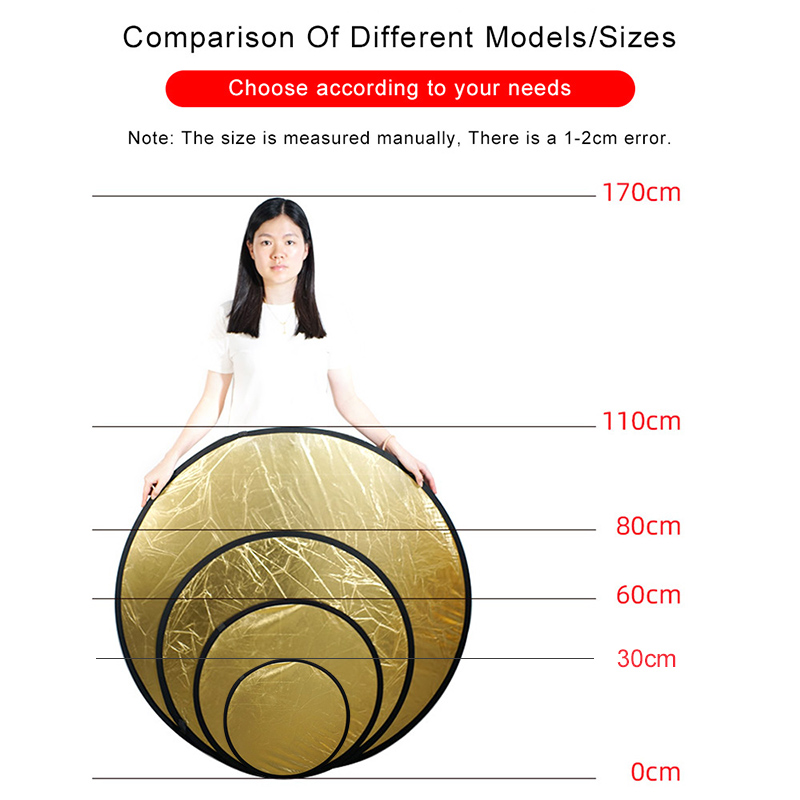 2in1 Round Portable Reflector  - Photography Lighting Handheld recension och pris