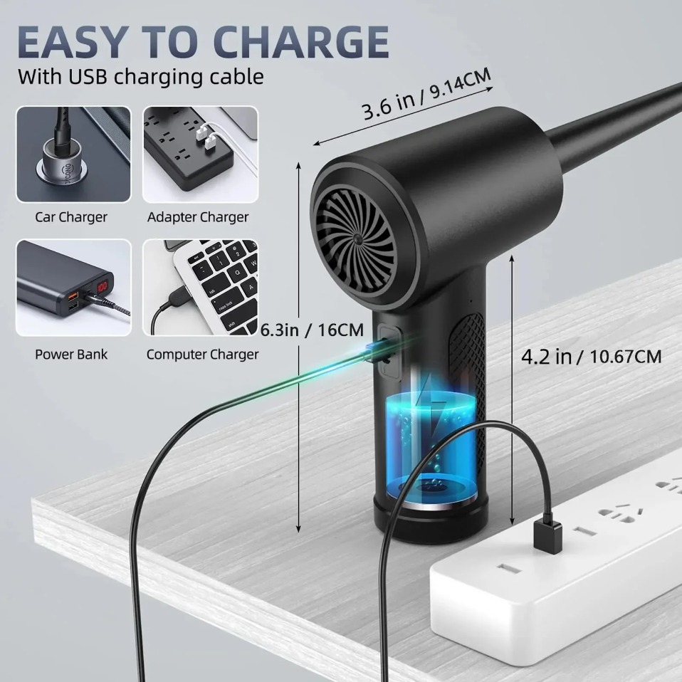 Electric Wireless Air Duster C - Photography Lighting Patterns recension och pris