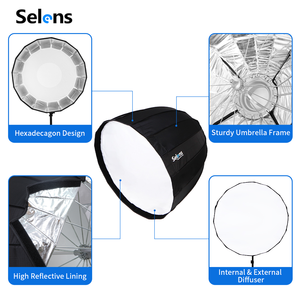 Foldable Quick Setup 90cm Phot - Photography Studio Lighting Set Up recension och pris
