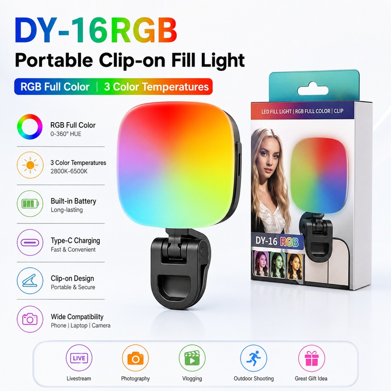 Portable RGB LED Fill Light Po - Photography Lighting Handheld recension och pris