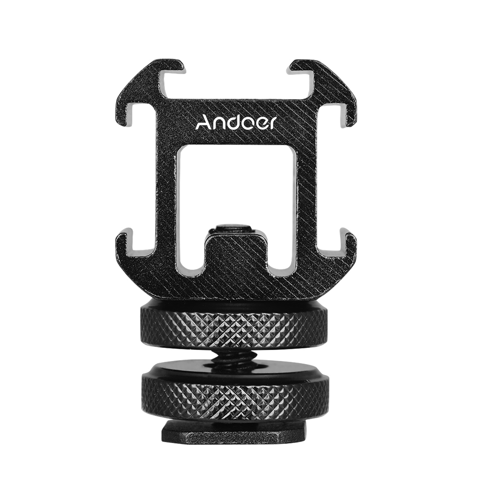 Andoer 3 Cold Shoe Mount Adapt - Photography Lighting Continuous recension och pris