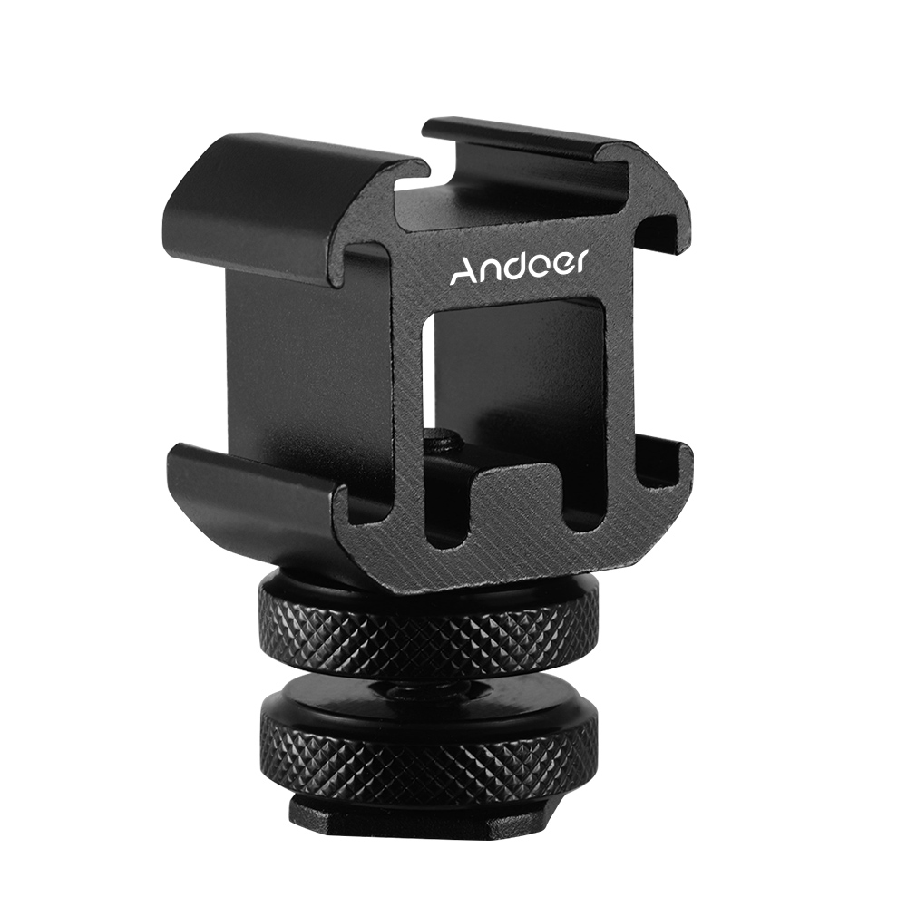 Andoer 3 Cold Shoe Mount Adapt - Photography Lighting Continuous recension och pris