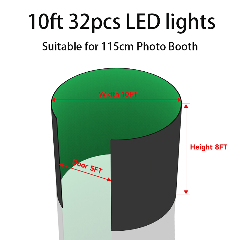 360 Photo Booth Enclosure Free - Photography Lighting And Backdrop Kits recension och pris